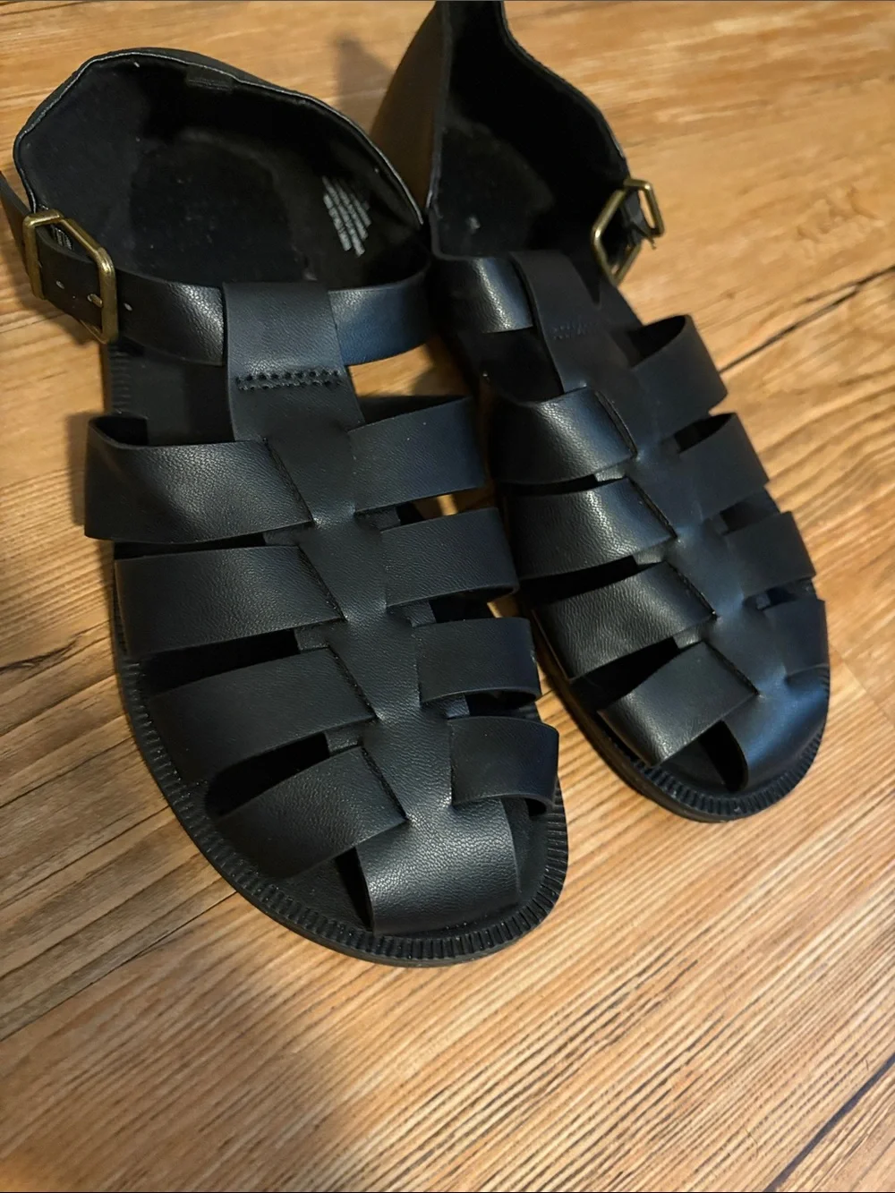 H&M Black Kids Strappy Fisherman Sandals with Buckle